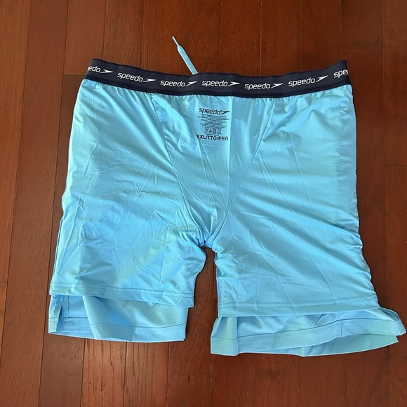 NWT Speedo Men's Tech Volley UPF50+
Swim Shorts trunks Size 2XL Blue Blocks - Picture 7 of 11
